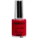 Andreia Professional Hybrid Gel Nail Polish Fusion Colour H43 Red H43 Chocolate - 2 Steps No Lamp Required Long Lasting Easy Removal