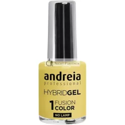   Andreia Professional Hybrid Gel Nail Polish Fusion Color H59 Yellow - 2 Steps No Lamp Required Long Lasting Easy Removal