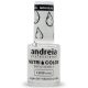 Andreia Professional NutriColor Breathable Nail Polish Vegan and Cruelty-Free Nail Art Polish with Long-Lasting Glossy Finish Color NC1 White 10.5ml