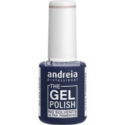   Andreia Professional The Gel Polish Solvent and Odor Free Gel Colour G04 Pink Glitter Shades of Gold