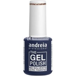   Andreia Professional The Gel Polish Solvent and Odor Free Gel Colour G37 Gold Glitter Shades of Pink