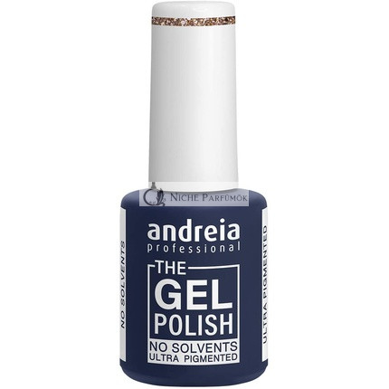Andreia Professional The Gel Polish Solvent and Odor Free Gel Colour G37 Gold Glitter Shades of Pink