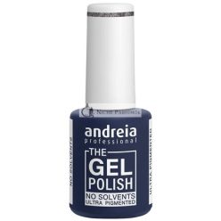   Andreia Professional The Gel Polish Odorless and Solvent-Free Gel Nail Polish Color G39 Metallic Silver - Shades of Gray