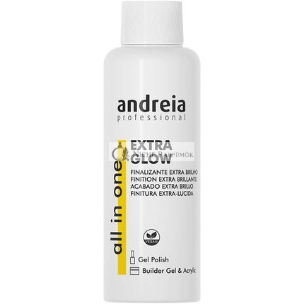 Andreia Professional Extra Glow High Shine Finish for Dipping, Gel Polish, Builder and Acrylic Nails 100ml