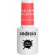 Andreia Semi-Permanent Nail Gel Polish for UV/LED Lamp Intense Shine and 4 weeks Lasting Varnish Magazine Collection MZ3 Neon Coral 10.5ml