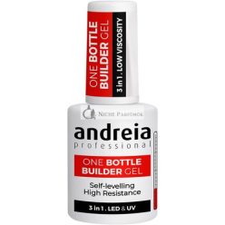   Andreia Professional Gel Builder Nail Construction Triphasic 3 in 1 LED and UV Soft White 14ml