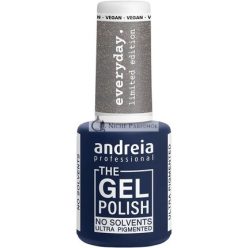   Andreia Professional The Gel Polish Solvent Free Gel Limited Collection Color ED1 Grey with Gold Shimmer
