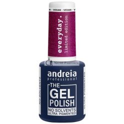   Andreia Professional The Gel Polish Limited Collection Color ED5 Metallic Cherry with a Pink Layer