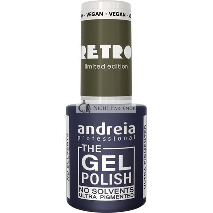 Andreia Professional The Gel Polish Solvent Free Gel RETRO Limited Collection Colour RT4 Elegant Olive Green