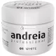 Andreia Professional Nail Art Design Gel Paint Pots Highly Pigmented Intense Colour No Flow High Viscosity UV Gel Paint for DIY Manicure Vegan 4g 01 White