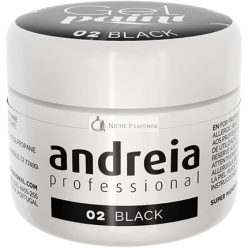   Andreia Professional Nail Art Design Gel Paint Pots 4g 02 Black