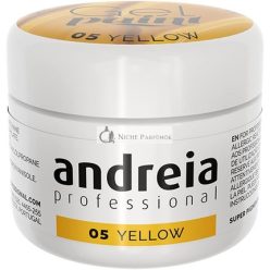   Andreia Professional Nail Art Design Gel Paint Pots Highly Pigmented Intense Colour No Flow High Viscosity UV Gel Paint for DIY Manicure Vegan 4g 05 Yellow