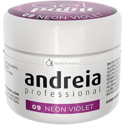 Andreia Professional Nail Art Design Gel Paint Pots 4g 09 Neon Violet