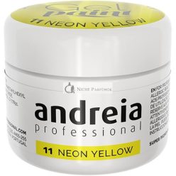   Andreia Professional Nail Art Design Gel Paint Pots 4g 11 Neon Yellow