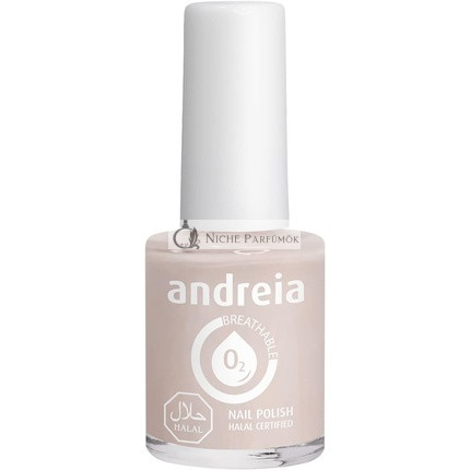 Andreia Halal Breathable Nail Polish Glossy Vegan and Cruelty-Free Colour B24 Light Nude 10.5ml