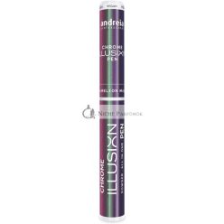   Andreia Professional Chrome Nail Powder Pen All in One Illusion Pen For Gel Polish Manicure 0.5g - Colour 02 Chameleon Magenta
