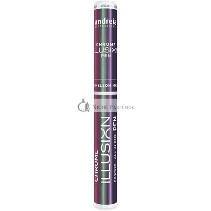 Andreia Professional Chrome Nail Powder Pen All in One Illusion Pen For Gel Polish Manicure 0.5g - Colour 02 Chameleon Magenta