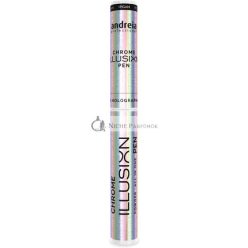   Andreia Professional Chrome Nail Powder Pen Nail Art All in One Illusion Pen For Gel Polish Manicure Colour 06 Holographic 0.5g