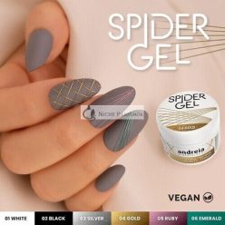   Andreia Professional Gold Spider Gel Creation Nail Art Design
