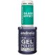Andreia Professional Semi-Permanent Nail Gel Polish Kaleidoscope Glass Effect Collection Colour KL4 Glass Effect Translucent Green 10.5ml
