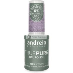   Andreia Professional Hema Free Gel Polish TRUE PURE 21 Free and 100% Vegan for Sensitive Nails Semi-Permanent UV LED Soak Off Gel Nail Varnish Colour T09 Lavender Glitter 10.5ml