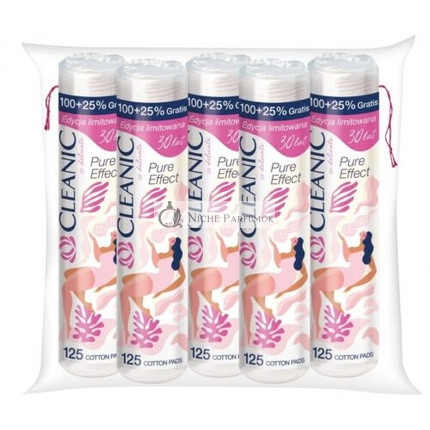 Cleanic Round Cosmetic Pads Pure Effect Soft Touch 100% Cotton