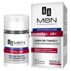   AA Men Advanced Care Vital 40+ Anti Wrinkle Hypoallergenic Face Cream 50ml