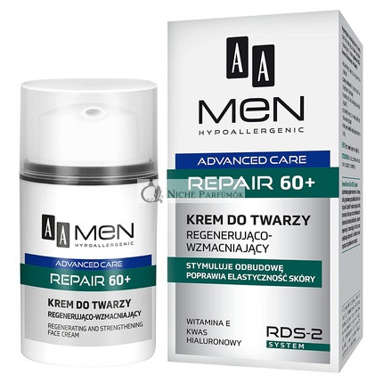 AA Men Advanced Care Repair 60+ Regenerating and Strengthening Face Cream 50ml