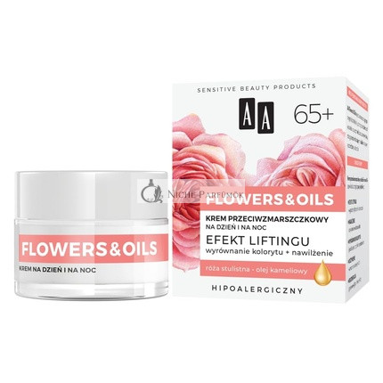 AA Flowers & Oils 65+ Lifting Effect Anti-Wrinkle Day and Night 50ml