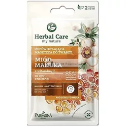   Manuka Honey Face Mask with Vitamin C for Tired Skin Farmona Herbal Care my Nature 5ml - Pack of 12