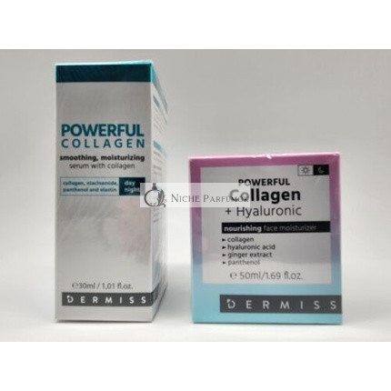 DERMISS Collagen & Hyaluronic Acid Face Cream + Collagen Face Serum Set