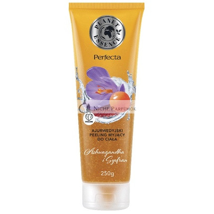 Planet Essence Ayurvedic Body Scrub With Ashwagandha And Saffron 250ml