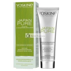   Yoskine Japan Pure Face Peeling 75ml - Effective Skincare for Women - Smoothing and Intensive Sapphire Face Cleansing with Microdermabrasion