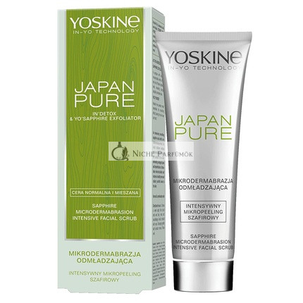 Yoskine Japan Pure Face Peeling 75ml - Effective Skincare for Women - Smoothing and Intensive Sapphire Face Cleansing with Microdermabrasion