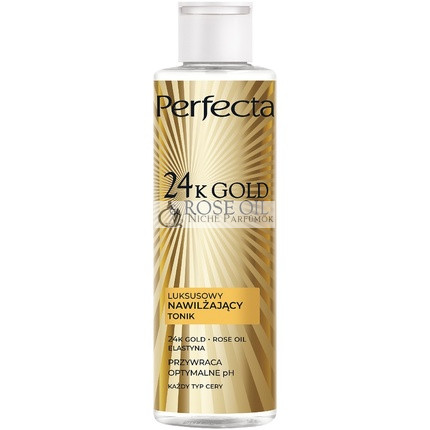 Perfecta 24k Gold Rose Oil Facial Tonic For Mature Skin 200ml