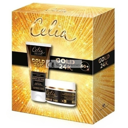 Celiaset De Luxe Gold 24k Anti-Wrinkle Cream Day And Night 50ml And Hand Cream 80ml