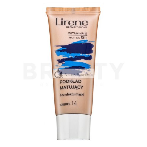 Lirene Nature Matte Fluid 14 Caramel Mattifying Fluid Makeup with Mattifying Effect 30 ml