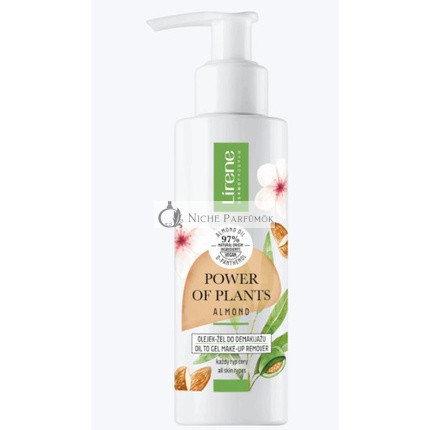 Lirene Power of Plants Almond 97% Natural Oil to Gel Makeup Remover Vegan 145ml