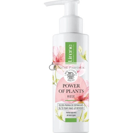 Lirene Power of Plants Rose 98% Natural Oil Foam Makeup Remover Vegan 145ml