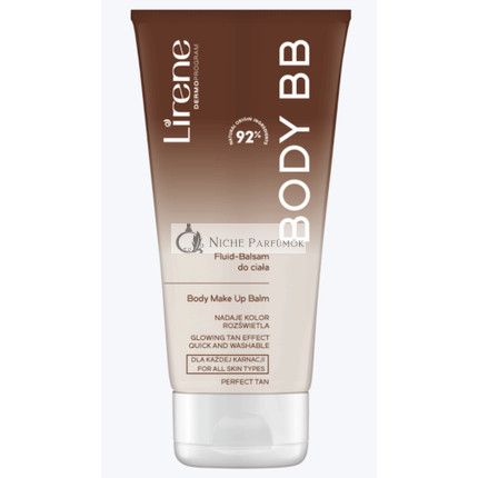 Lirene 92% Natural Body Make Up Balm Glowing Tan Effect Vegan 175ml