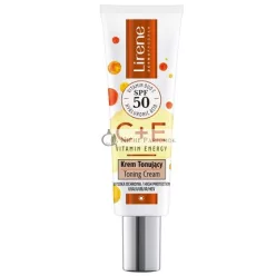   Lirene E Vitamin Energy Tinted Cream Spf50 30ml - High Protection And Tinted Finish