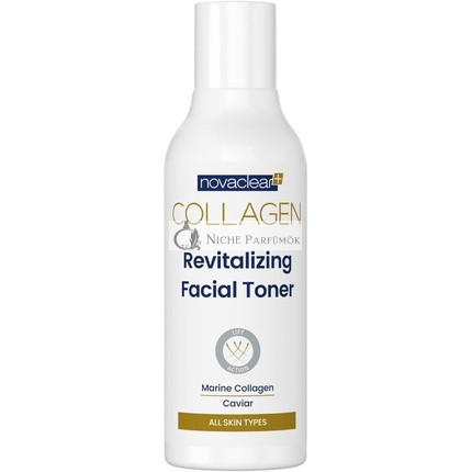 NovaClear Collagen Revitalizing Facial Toner with Active Gold, Marine Collagen and Caviar Infused for Moisturized and Rejuvenated Skin