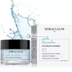  Miraculum Moisturizer Day Cream with SPF for Women - Anti-Aging Day Cream SPF 15 with Thermal Water - Vegan Moisturizer - Anti-Age Hyaluronic Acid Day Cream - 50ml