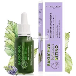   Miraculum Bakuchiol Anti-Aging Regenerating Day and Night Face Serum with Vitamin C and Botanic Retinol 30ml