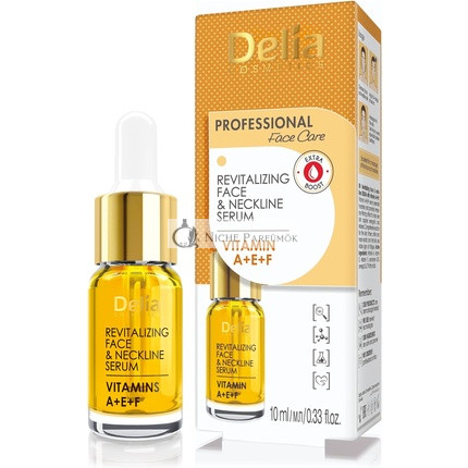 Delia Cosmetics Vitamins A+E+F Serum Intensive Anti-wrinkle and Revitalizing Treatment for all Skin Types 10ml