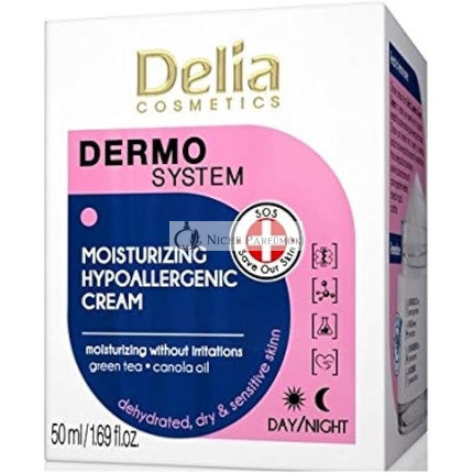 Dermo System Moisturizing Hypoallergenic Cream Day & Night with Green Tea and Canola Oil