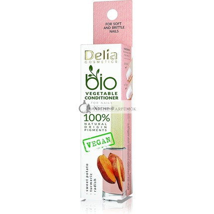 Delia Cosmetics Bio Nail Oil Vegan Nail Conditioner Accelerating the Growth of Nails Natural Ingredients Nourishes Protects Moisturizes and Gives Shine 11ml Sweet Potato