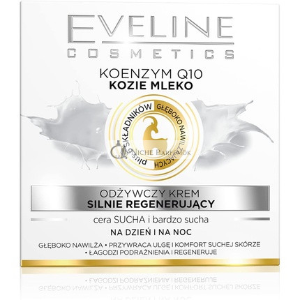 Eveline Cosmetics Nature Line Goats Milk Intensely Regenerating and Nourishing Day and Night Cream with Coenzyme Q10 50ml