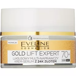   Eveline Cosmetics Gold Lift Expert Strong Anti-Wrinkle Firming Cream Day & Night 70+ with 24Karat Gold 50ml