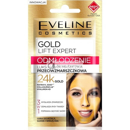 Eveline Cosmetics Gold Lift Expert Luxury Anti Wrinkle Mask 7ml